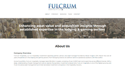 Desktop Screenshot of fulcrumhospitality.com